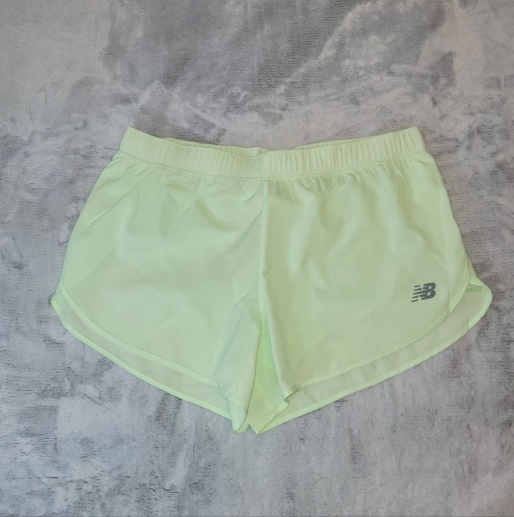 New Balance Light Green Athletic Shorts